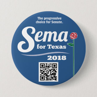 Bóton Redondo 7.62cm Sema para Texas 2018 3" botão