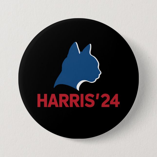 Bóton Redondo 7.62cm Senhora de Gato Engraçada Para A Cotação 2024 (Frente)