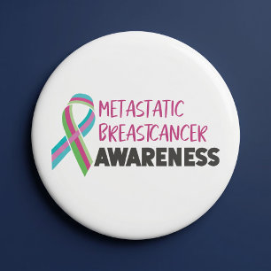 Bóton Redondo 7.62cm Sensibilização Metastásica do Cancer da Mama