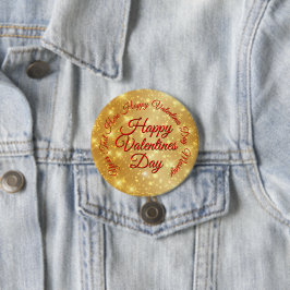 Bóton Redondo 7.62cm Seu crachá de Mensagens de Dia de os namorados Dou