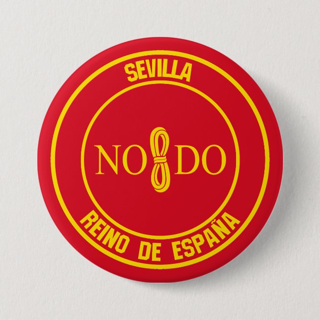 Bóton Redondo 7.62cm Sevilla Round Emblem (Frente)