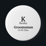 Bóton Redondo 7.62cm SIMPLES MINIMAL adicionar seu nome padrinho de cas<br><div class="desc">design</div>