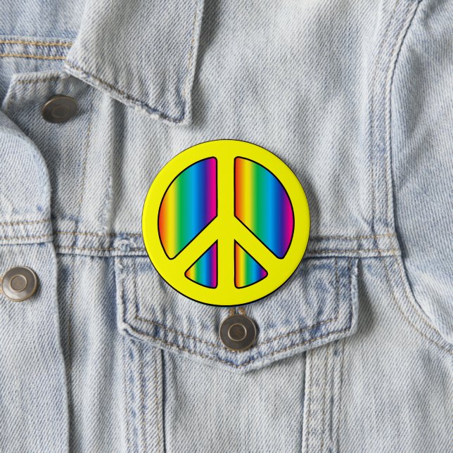 Bóton Redondo 7.62cm Sinal de Paz (In Situ)