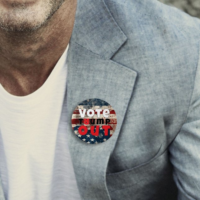 Bóton Redondo 7.62cm Sinalizador de slogan de protesto anti-trump (Criador carregado)