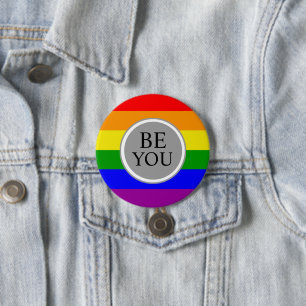 Bóton Redondo 7.62cm Sinalizador legal Orgulho gay