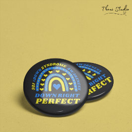 Bóton Redondo 7.62cm Sindroma Perfeito do Rainbow World Down Direto