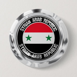 Bóton Redondo 7.62cm Síria Round Emblem