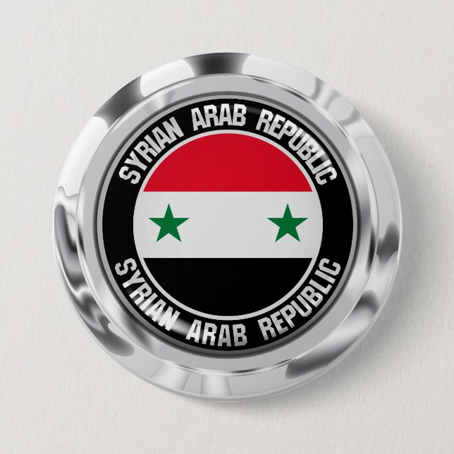 Bóton Redondo 7.62cm Síria Round Emblem (Frente)