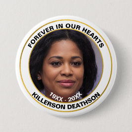 Bóton Redondo 7.62cm Skaymarts | Para Sempre No Botão Nossos Corações