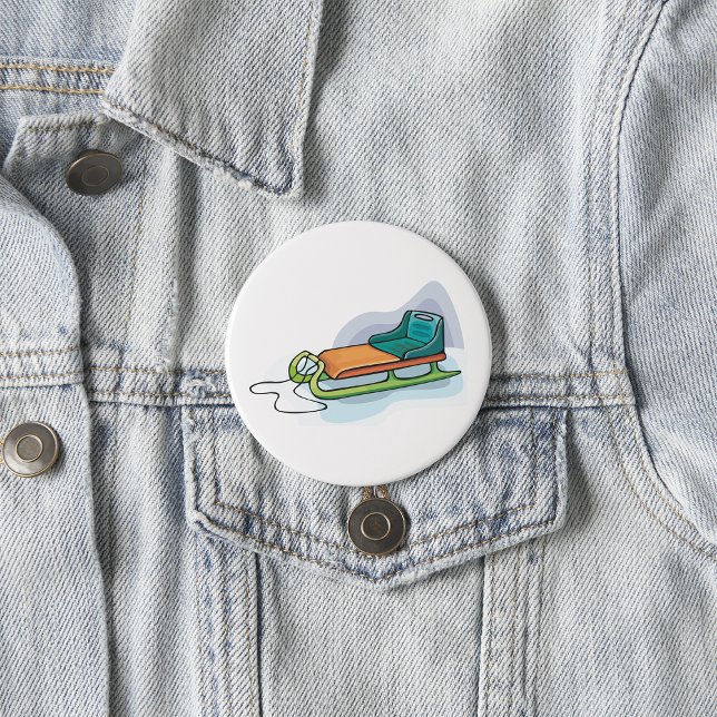 Bóton Redondo 7.62cm Sled de Neve (Criador carregado)