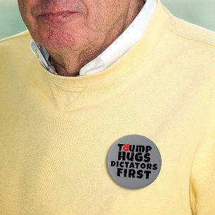 Bóton Redondo 7.62cm Slogan do protesto anti-trump