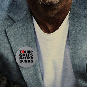 Bóton Redondo 7.62cm Slogan do protesto anti-trump