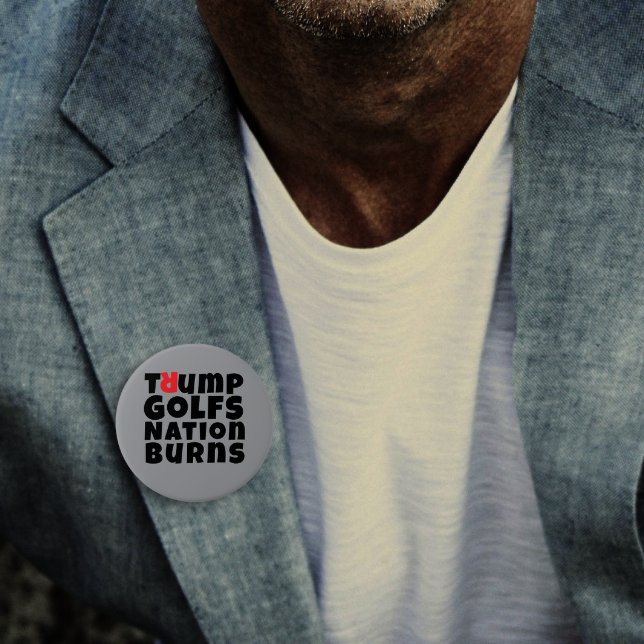 Bóton Redondo 7.62cm Slogan do protesto anti-trump (Criador carregado)