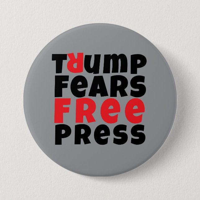 Bóton Redondo 7.62cm Slogan do protesto anti-trump (Frente)