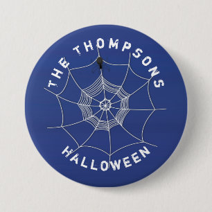 Bóton Redondo 7.62cm Spider Spooky no botão Web Spider