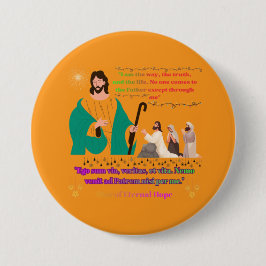 Bóton Redondo 7.62cm Star of Eternal Hope orange