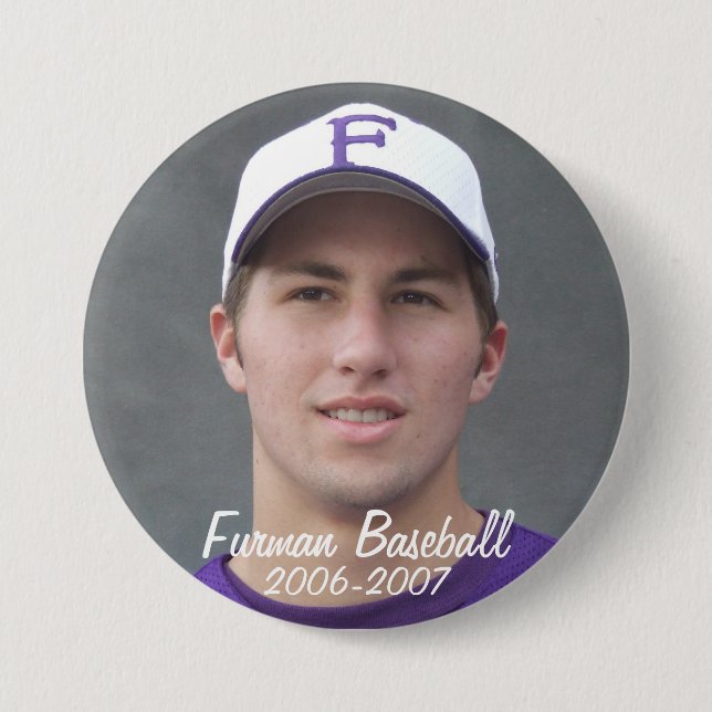 Bóton Redondo 7.62cm StembridgeW2007Mug, Furman Baseball, 2006-2007 (Frente)