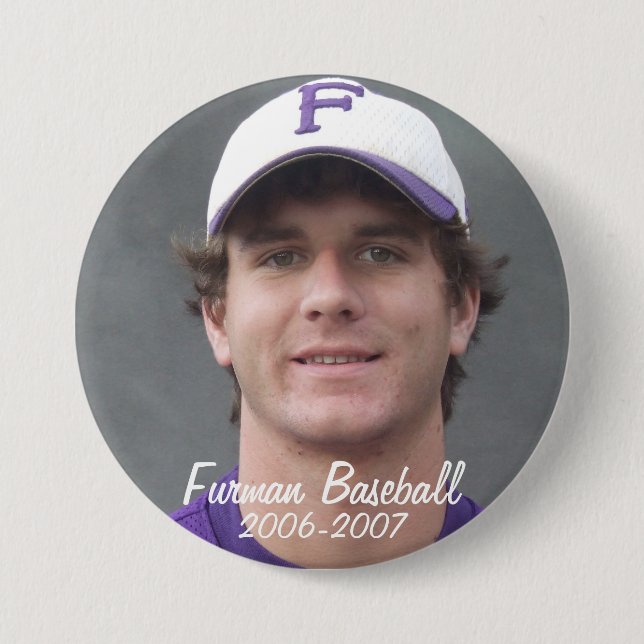 Bóton Redondo 7.62cm StembridgeW2007Mug, Furman Baseball, 2006-2007 (Frente)