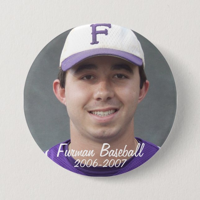 Bóton Redondo 7.62cm StembridgeW2007Mug, Furman Baseball, 2006-2007 (Frente)