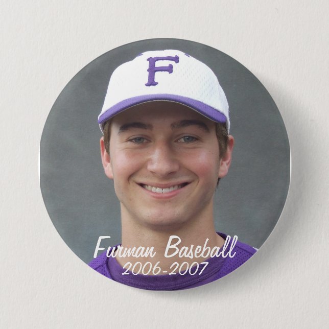 Bóton Redondo 7.62cm StembridgeW2007Mug, Furman Baseball, 2006-2007 (Frente)