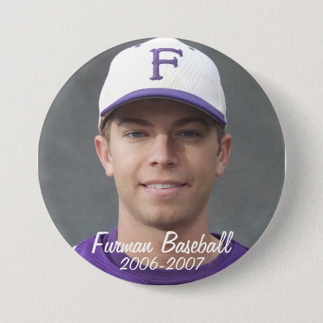 Bóton Redondo 7.62cm StembridgeW2007Mug, Furman Baseball, 2006-2007 (Frente)