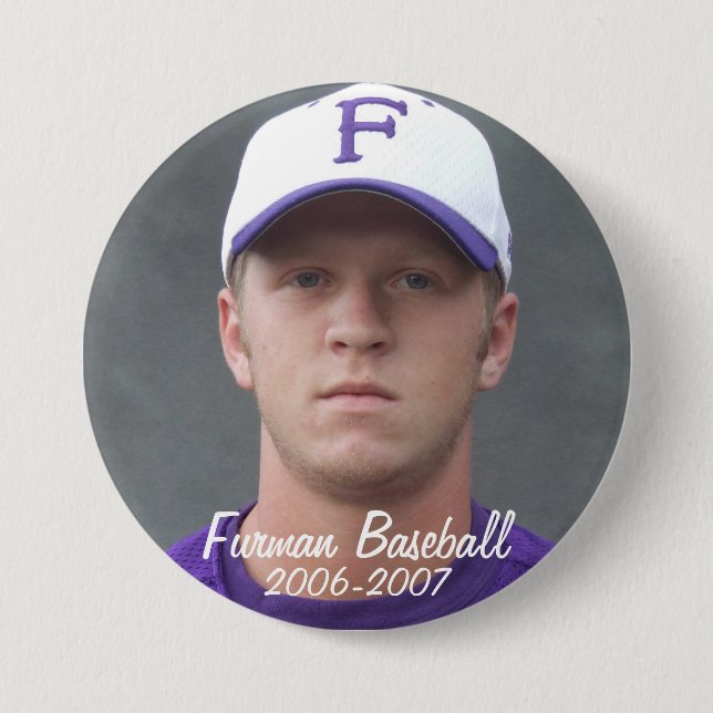 Bóton Redondo 7.62cm StembridgeW2007Mug, Furman Baseball, 2006-2007 (Frente)