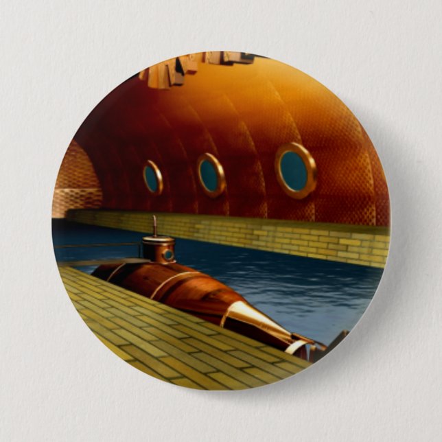 Bóton Redondo 7.62cm submarino precoce (Frente)