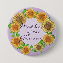 Sunflower Rustic Sage Mãe Verde do Groom