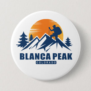 Bóton Redondo 7.62cm T-Shirt Retro Blanca Peak Hike