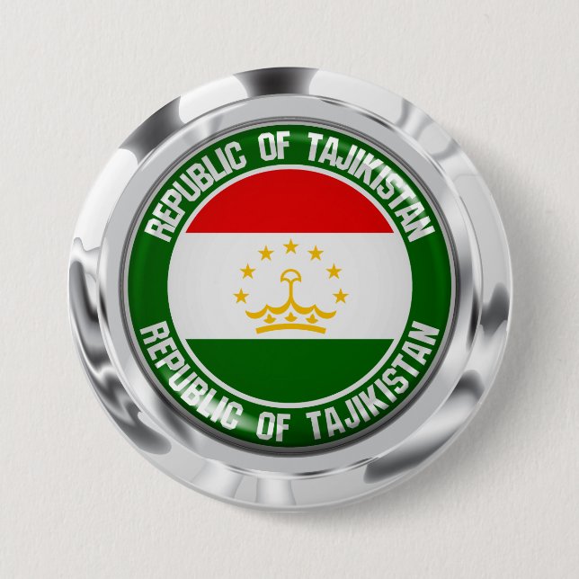 Bóton Redondo 7.62cm Tadjik Round Emblem (Frente)