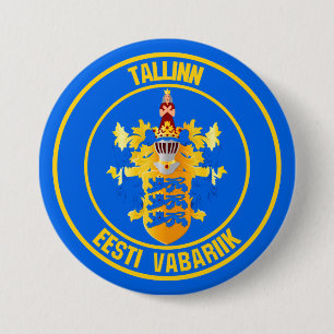Bóton Redondo 7.62cm Tallinn Round Emblem