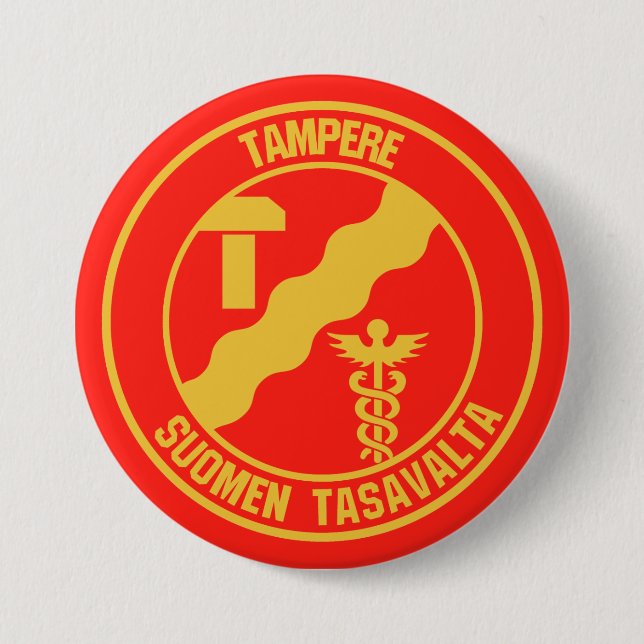 Bóton Redondo 7.62cm Tampere Round Emblem (Frente)