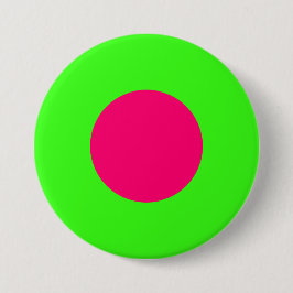 Bóton Redondo 7.62cm Target Style Neon Button – Customizable