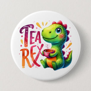 Bóton Redondo 7.62cm Tea Rex Dinosaur