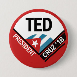 Bóton Redondo 7.62cm Ted Cruz 2016