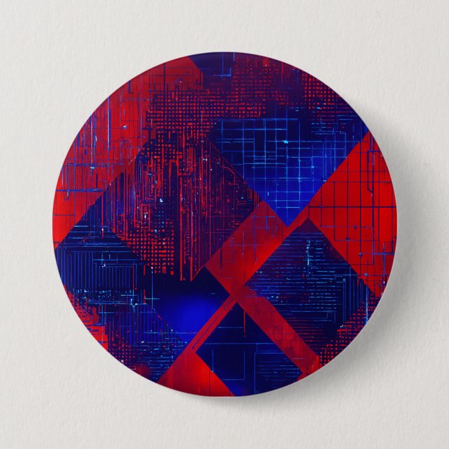 Bóton Redondo 7.62cm Tema de matriz grande redonda (Frente)