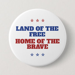 Bóton Redondo 7.62cm Terra da Casa Livre da América Brava