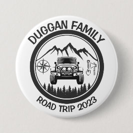 Bóton Redondo 7.62cm Texto Personalizado Personalizado de Viagem Person
