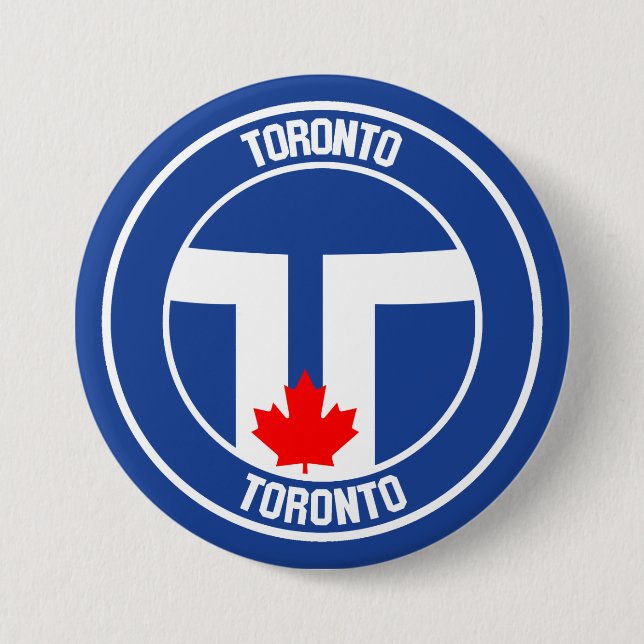 Bóton Redondo 7.62cm Toronto Round Emblem (Frente)