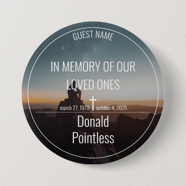 Bóton Redondo 7.62cm Trabalhos de salvação (Frente)