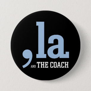 Bóton Redondo 7.62cm Treinador do Comma La Kamala Harris Tim Walz 2024