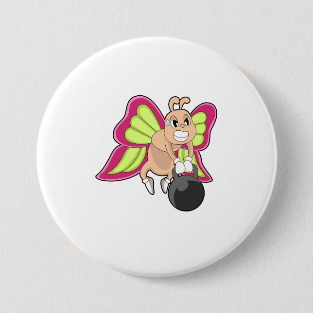 Bóton Redondo 7.62cm Treino de reforço da borboleta Dumbbell (Frente)