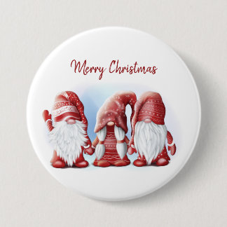 Bóton Redondo 7.62cm Três gnomos engraçados de Natal Coffee Mug Stone M