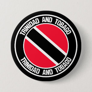Bóton Redondo 7.62cm Trinidad e Tobago Round Emblem