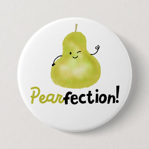 Bóton Redondo 7.62cm Trocadilho de Pear Positivo - Pearfecção