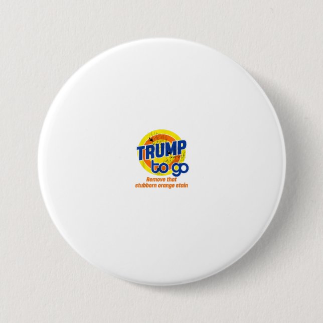 Bóton Redondo 7.62cm Trump AntiTrump Para Ir Votar Detergent Funny V (Frente)