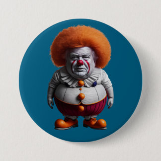 Bóton Redondo 7.62cm Trump Clown Button