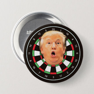 Bóton Redondo 7.62cm Trump Dartboard Funny Donald Dart Board Política