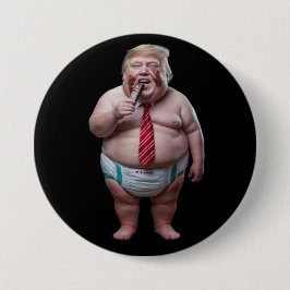 Bóton Redondo 7.62cm Trump Toddler Button