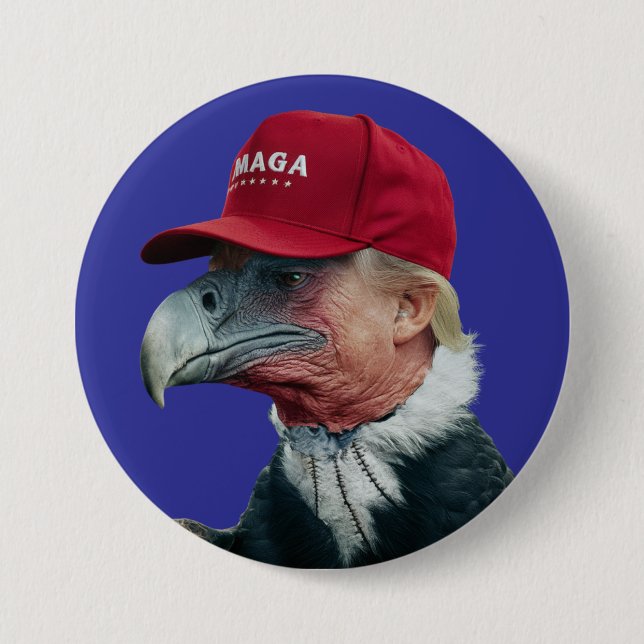 Bóton Redondo 7.62cm Trump Vulture Button (Frente)